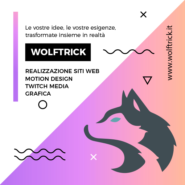 Wolftrick realizzazione siti web e media Twitch